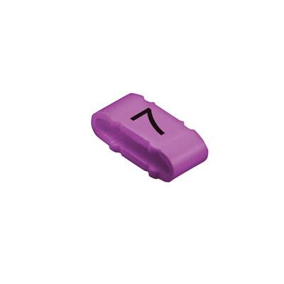 Identifikacioni prsten ljubičasta brojevi PVC (pak. 100 kom) 356833