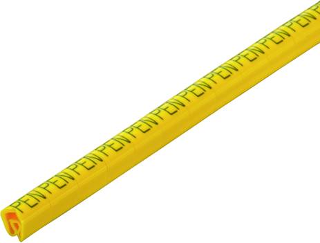 Identifikacioni prsten žuta slova PVC (pak. 125 kom) 362741