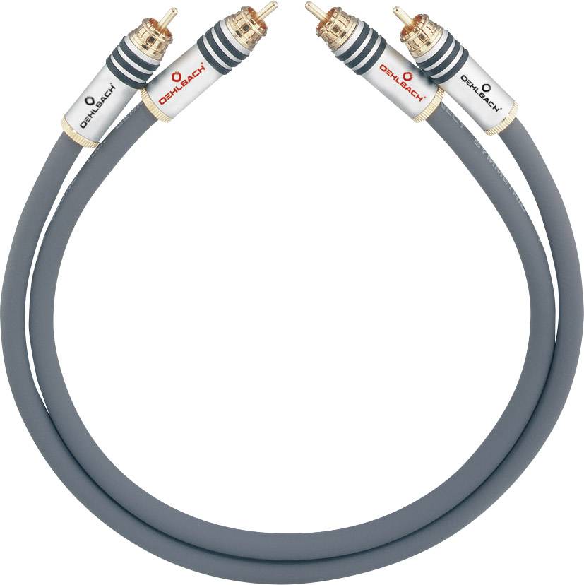 cinch audio priključni kabl 4,25 m antracitna muški RCA konektor