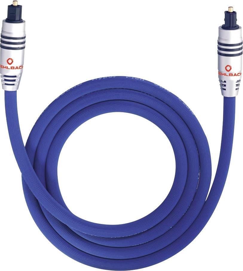 Toslink audio priključni kabl 1,00 m plava muški konektor (ODT)