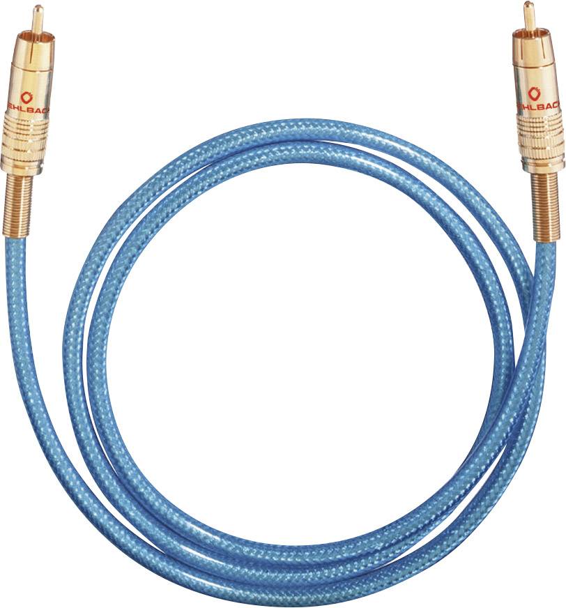 Cinch audio priključni kabl 10,00 m plava muški RCA konektor