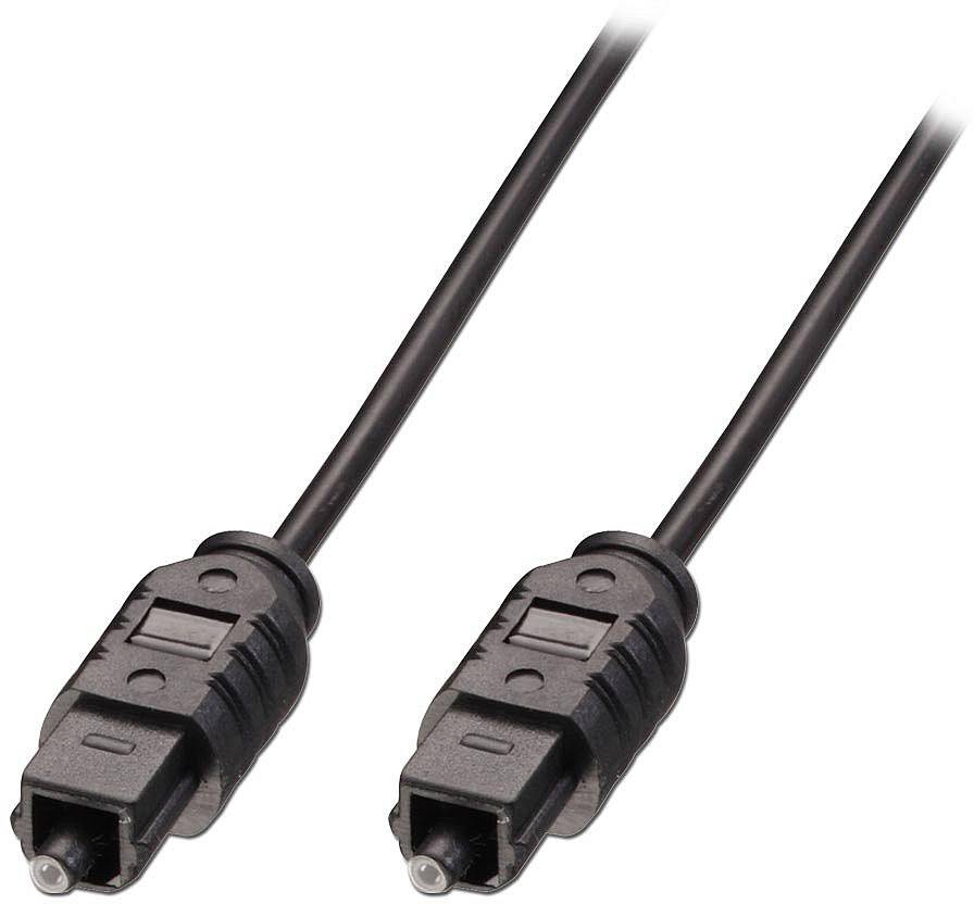 LINDY audio priključni kabl 0,50 m crna muški konektor Toslink (ODT)