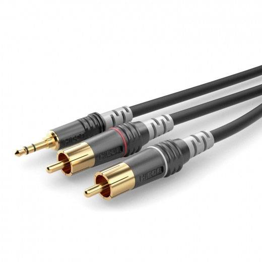 Sommer Cable HBA-3SC2-0150 audio priključni kabl 1,50 m crna muški RCA konektor