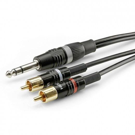 Sommer Cable HBP-6SC2-0300 audio priključni kabl 3,00 m crna muški RCA konektor
