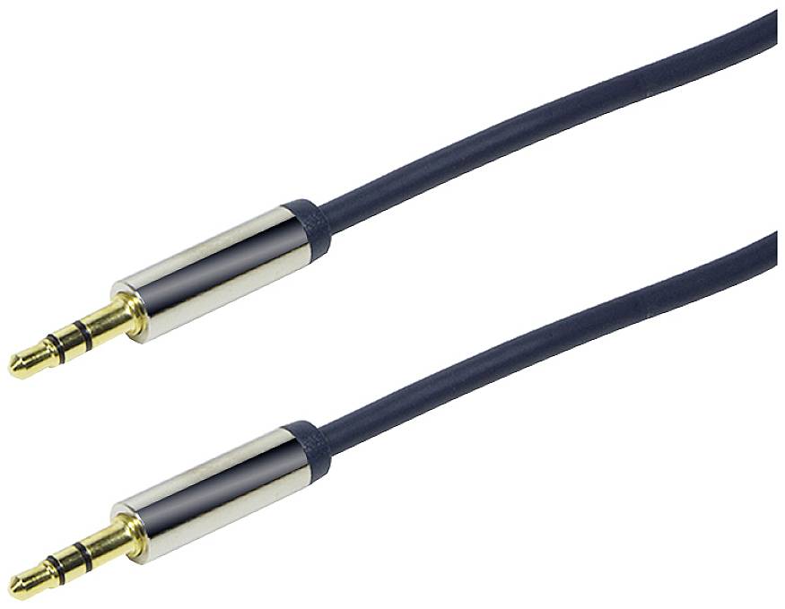 LogiLink audio priključni kabl 1,00 m crna (mat) klinker
