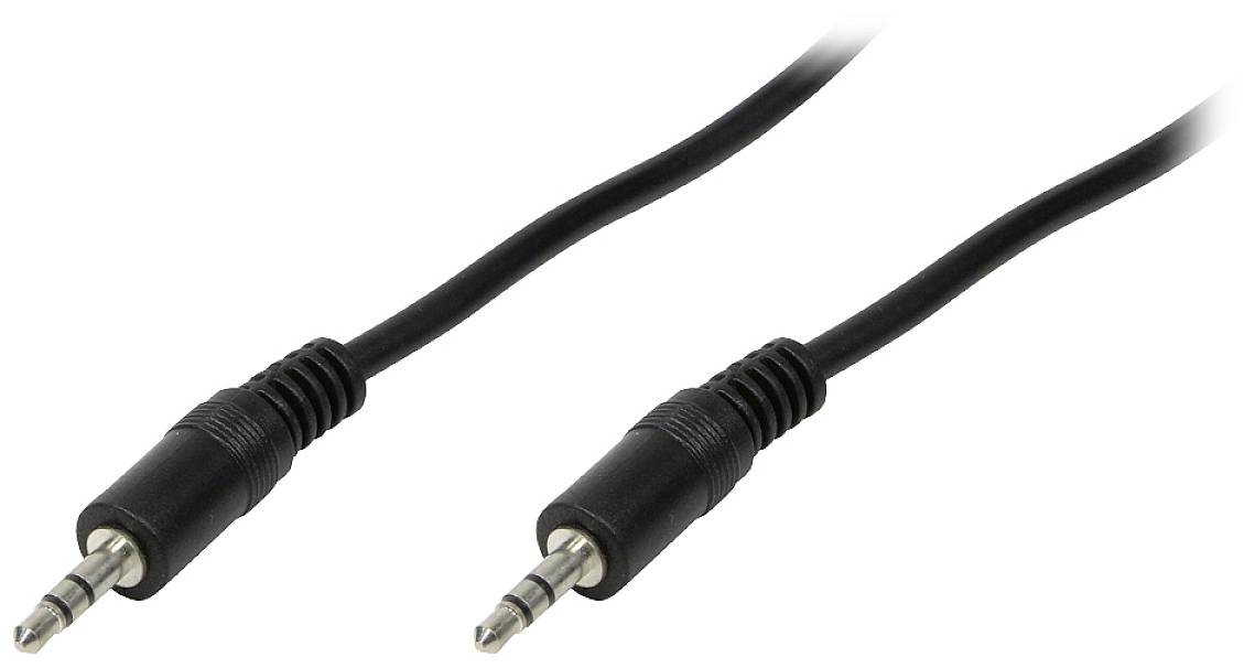 LogiLink audio priključni kabl 3,00 m crna (mat) klinker 2332712
