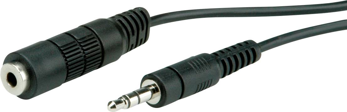 Roline audio priključni kabl 10,00 m crna klinker
