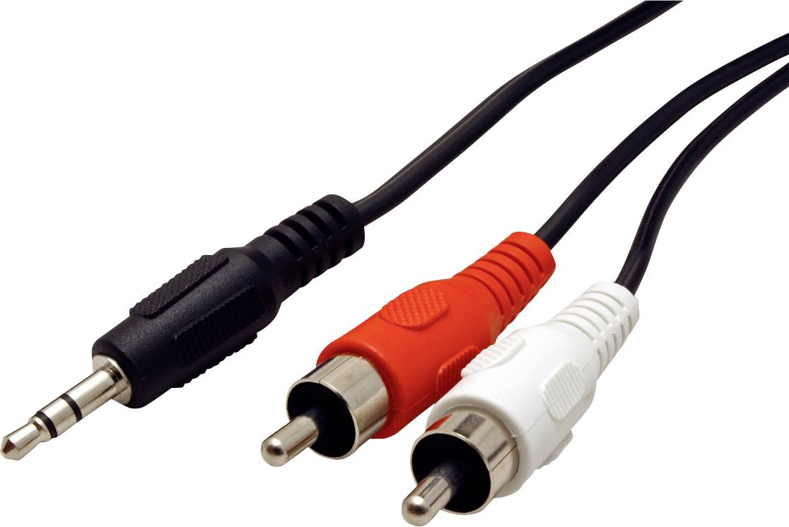 Roline audio priključni kabl 1,50 m crna muški RCA konektor