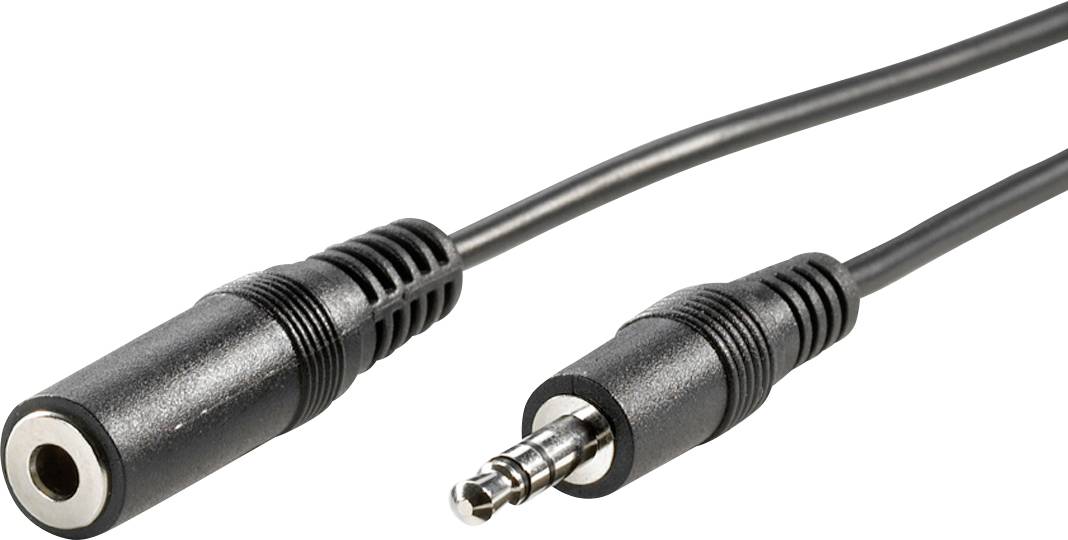 Value audio priključni kabl 2,00 m crna klinker