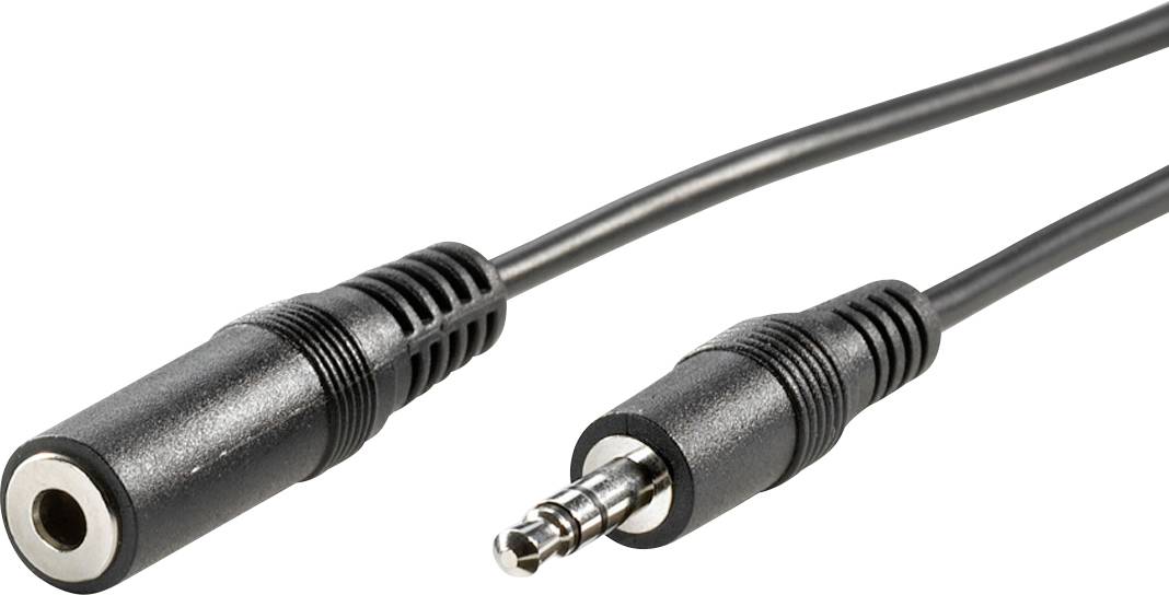 Value audio priključni kabl 5,00 m crna klinker
