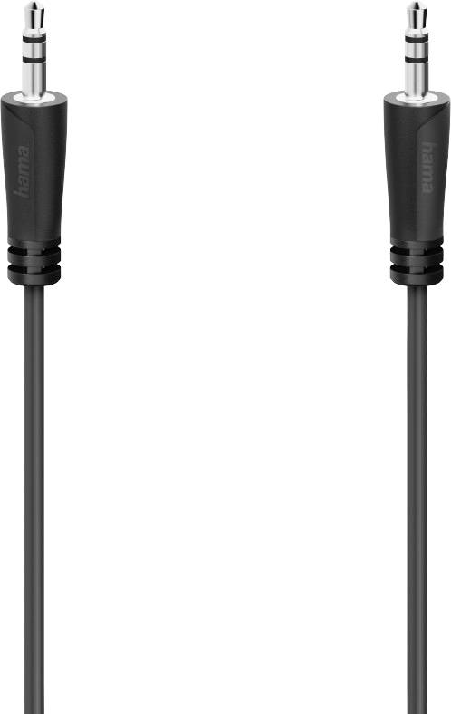 Hama audio priključni kabl 5 m crna klinker