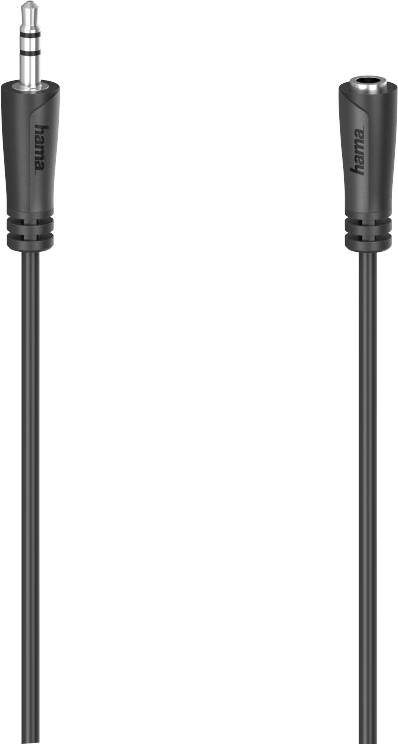 Hama audio produžni kabl 3 m crna VB utikač