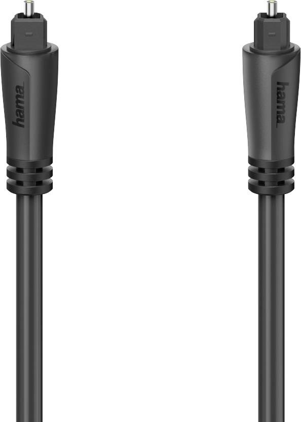 Hama audio priključni kabl 1,5 m crna muški konektor Toslink (ODT) 2475497