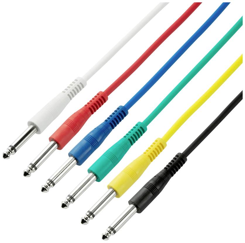 Adam Hall audio priključni kabl 0,60 m utikač 6,3 mm (mono) klinker