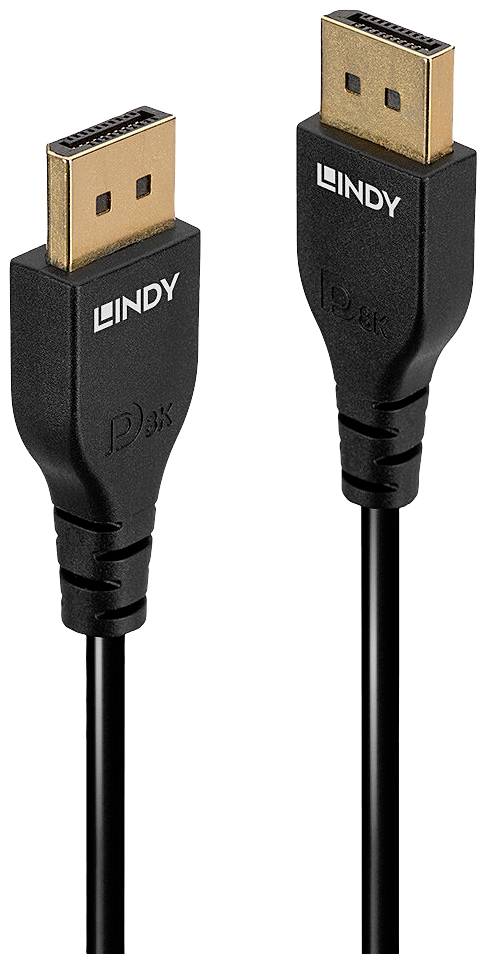 LINDY AV priključni kabl 0,5 m crna muški konektor DisplayPort
