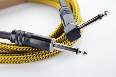 Cordial instrumentacioni priključni kabl 1,50 m crna, žuta audio utikač 6,3 mm (mono)