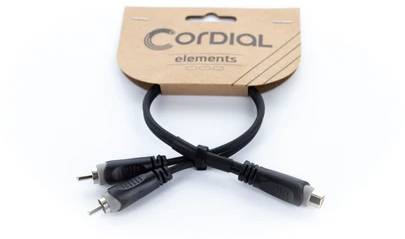 Cordial audio Y-adapter 0,30 m crna ženski RCA konektor