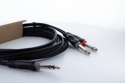 Cordial audio Y-adapter 5 m crna utikač 6,3 mm (stereo)