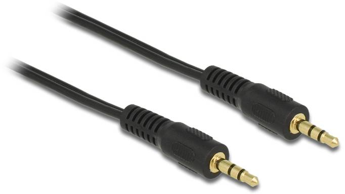 Delock audio priključni kabl 2,5 m crna klinker