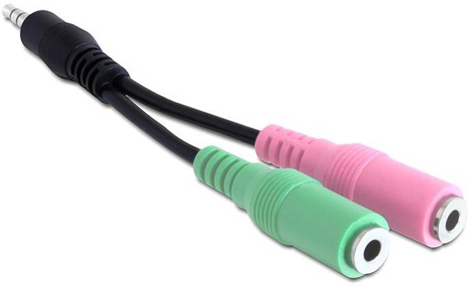 Delock audio priključni kabl 10 cm višebojna klinker