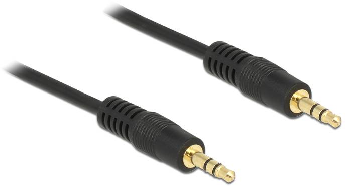 Delock audio priključni kabl 1 m crna klinker 3380695