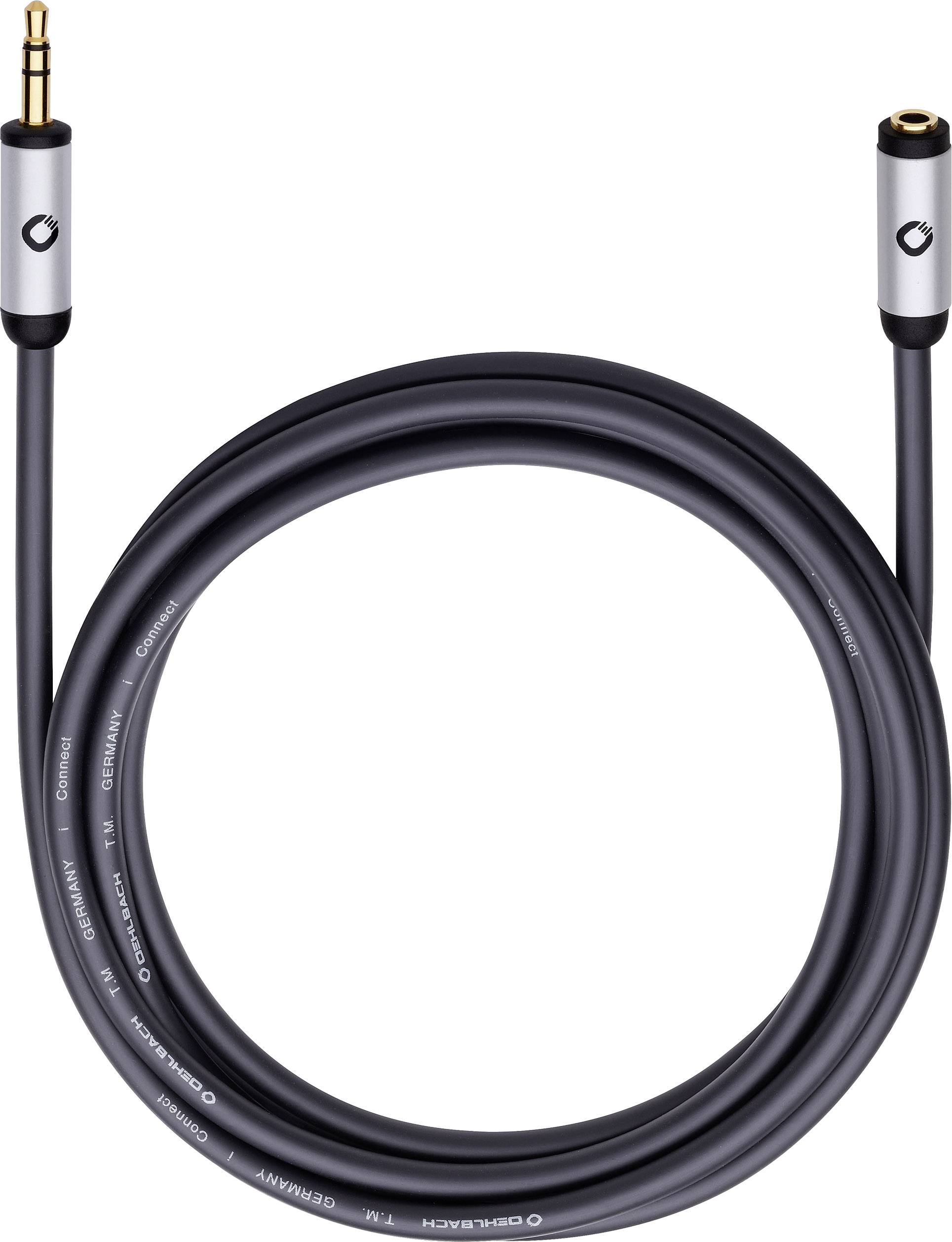 klinker audio produžni kabl 3,00 m crna