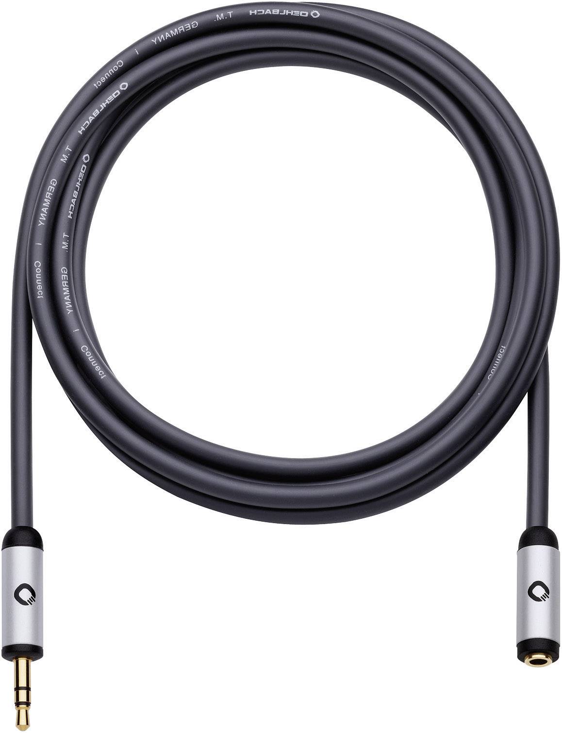 klinker audio produžni kabl 5,00 m crna