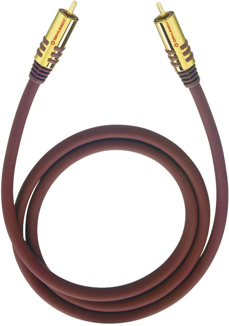 cinch audio priključni kabl 1,00 m bordo crvena muški RCA konektor 994184