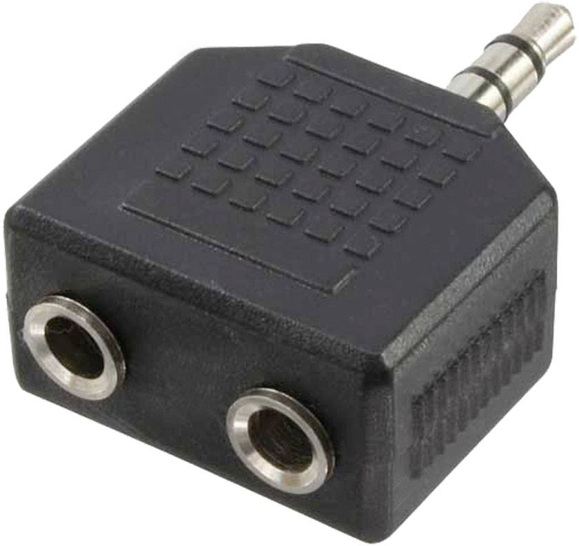 LogiLink audio adapter 0 cm crna klinker