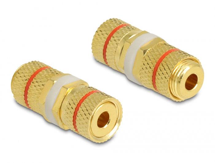 Delock audio adapter 0 mm 9,5 mm zlatna, crvena 3383438