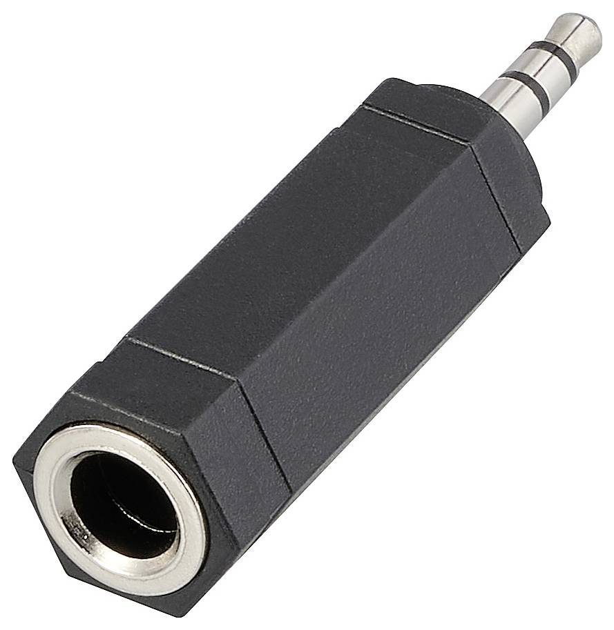 SpeaKa Professional SP-13808968 audio adapter crna 3,5 mm utikač ženski konektor 6 mm