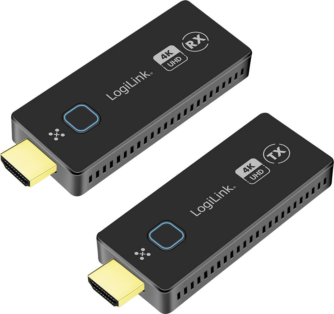LogiLink predstavitveni set za bežični HDMI prenos crna (D x Š x V) 34 x 13 x 90 mm 34 mm