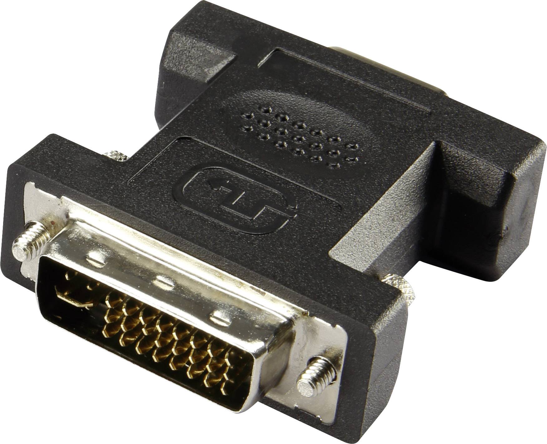 DVI adapter za monitor crna ženski konektor VGA DVI, VGA