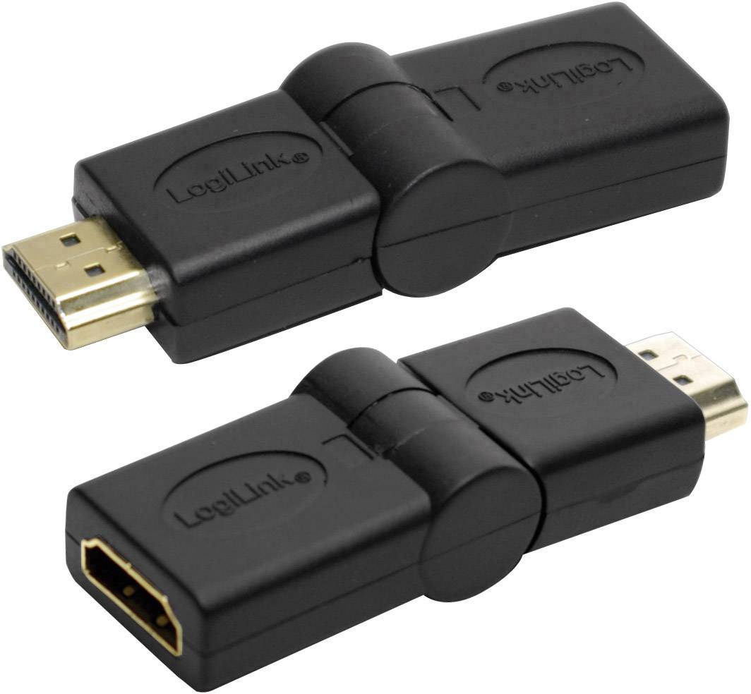 LogiLink adapter za monitor crna muški konektor HDMI ženski 1967684