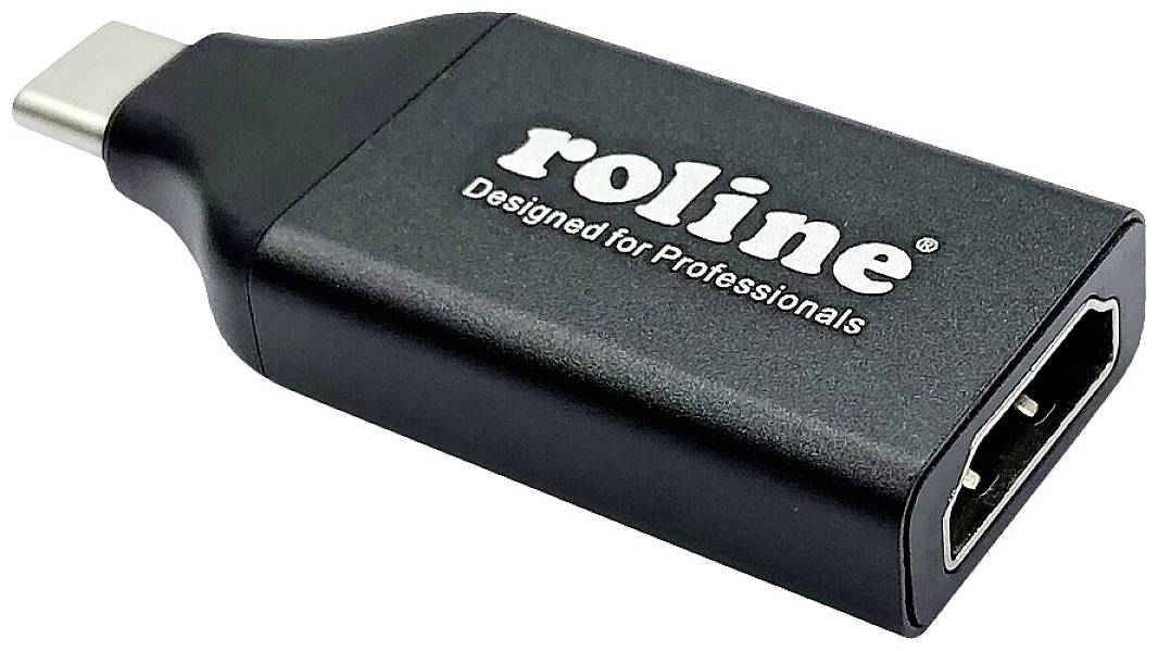 Roline adapter za monitor crna muški konektor USB-C® ženski HDMI