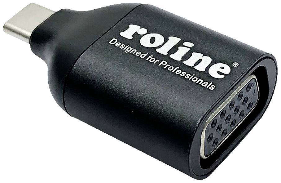 Roline adapter za monitor 100 m crna muški konektor USB-C® 2557912