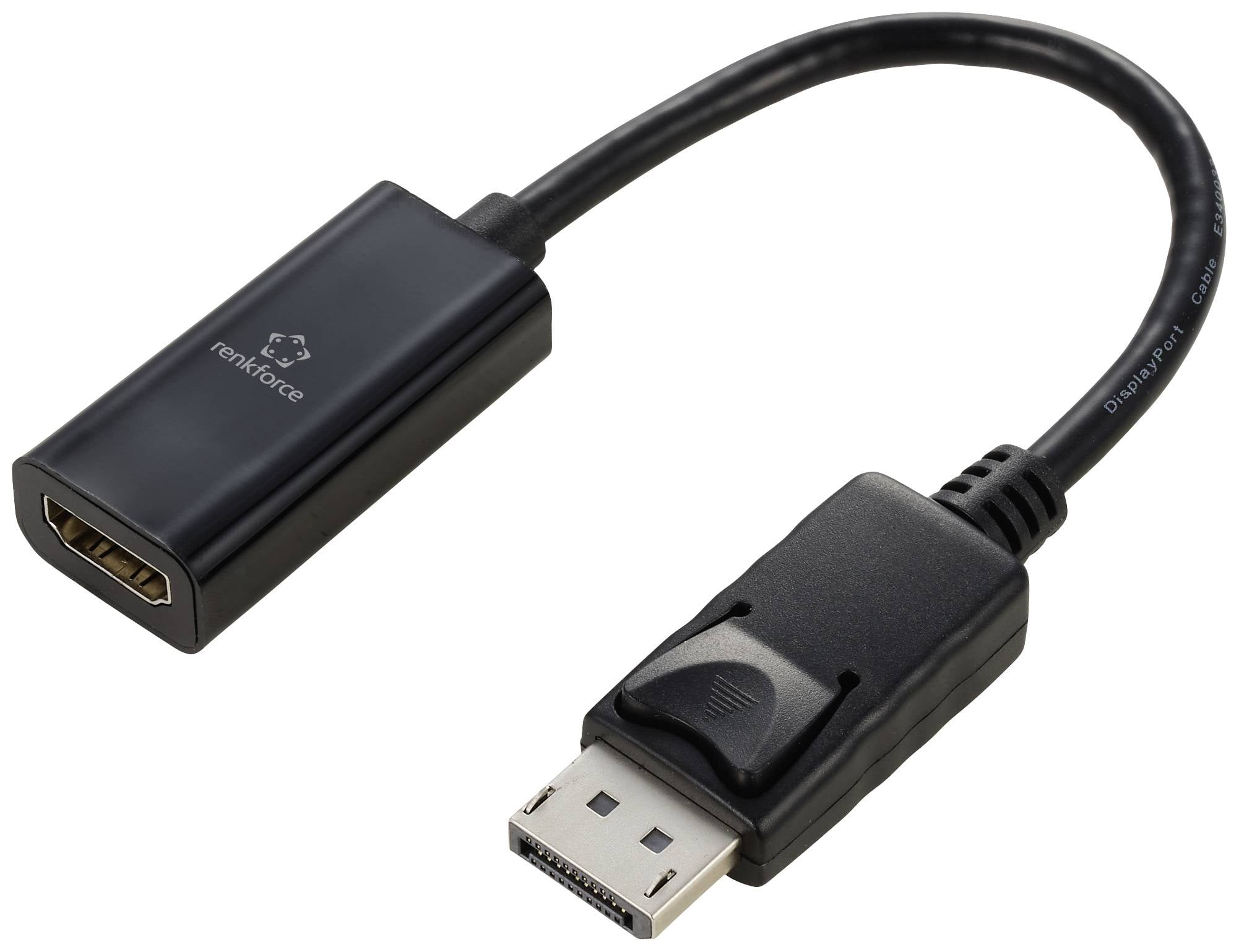 Renkforce RF-5596324 DisplayPort adapter 23 cm crna muški konektor