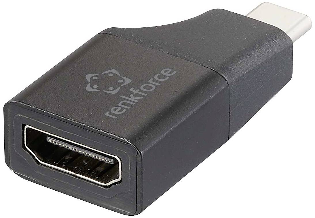 Renkforce RF-6418168 adapter za monitor crna muški konektor USB-C® ženski HDMI