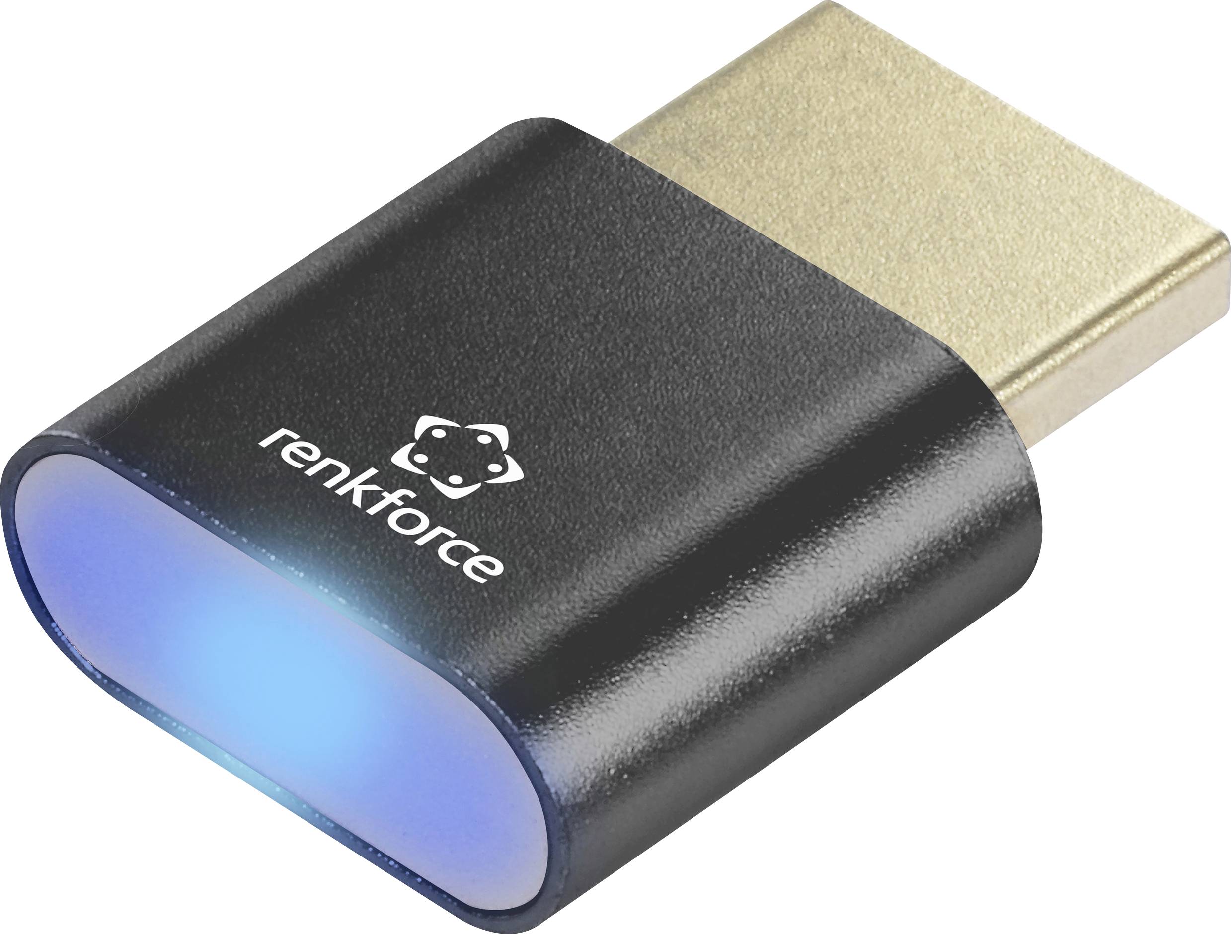 Renkforce Display RF-6685716 DisplayPort produžetak crna muški konektor HDMI EDID emulator