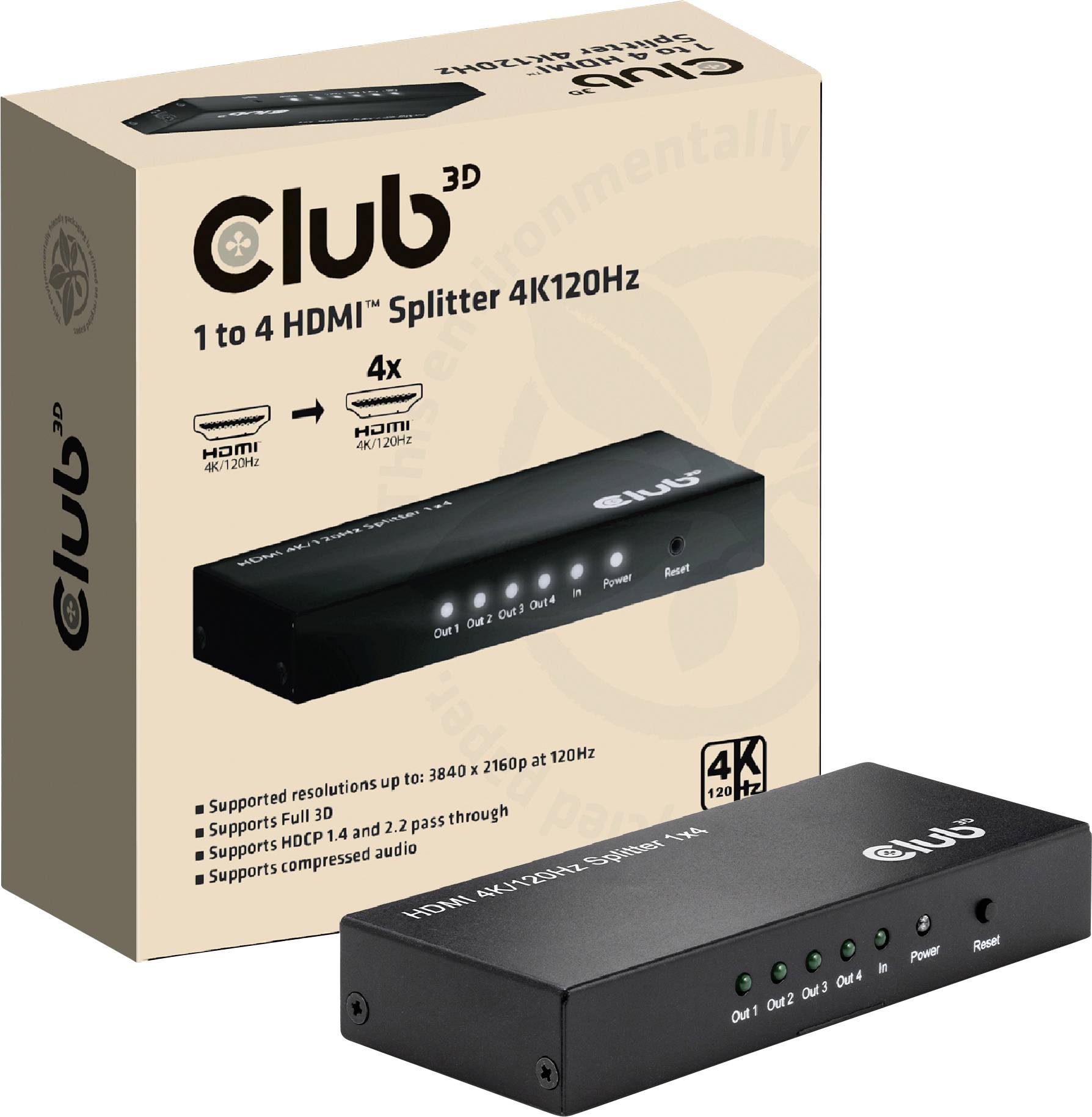 club3D CSV-1385 adapter za monitor crna ženski konektor HDMI