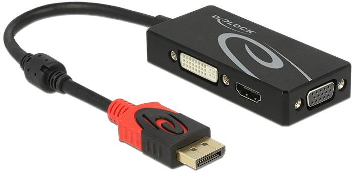 Delock adapter za monitor 0,20 m crna muški konektor DisplayPort 3381168