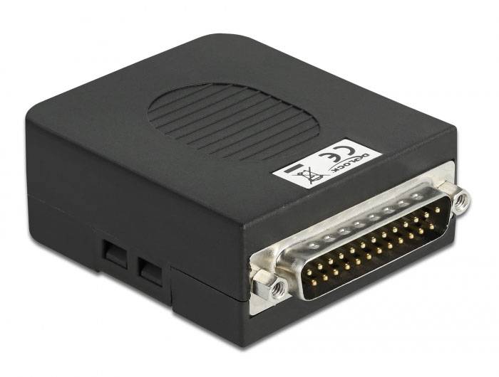 Delock 25-polni adapter za monitor 0 mm crna utičnica