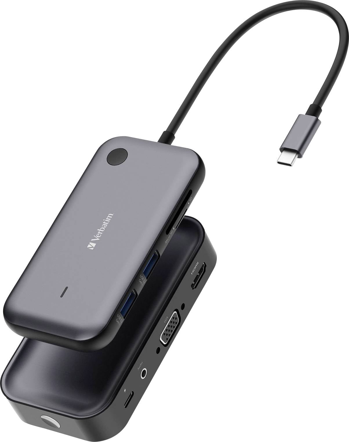 Verbatim WDA-01 adapter za monitor 15 cm crna, siva USB-C®