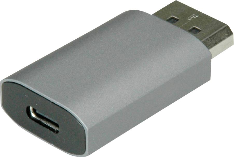 Value adapter za monitor siva ženski konektor USB-C® muški DisplayPort