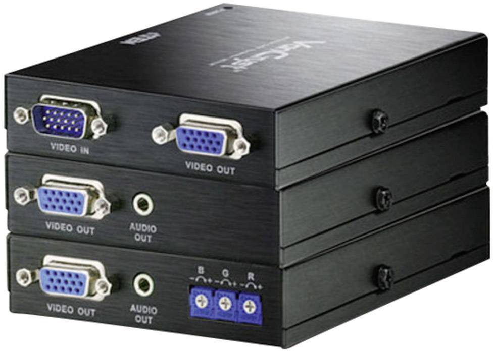 ATEN VE170Q-AT-G produžetak 300 m crna VGA