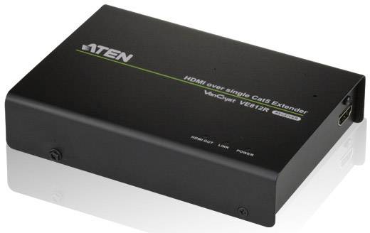 ATEN VE812R-AT-G produžetak 100 m crna muški konektor HDMI