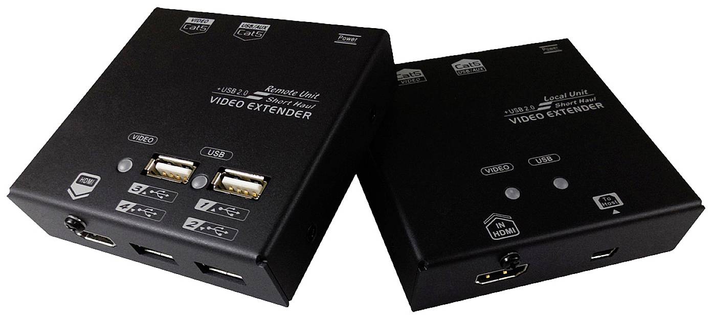 VALUE KVM Cat.5e/6 KVM produžetak crna (D x Š x V) 78 x 84 x 22 mm 78 mm