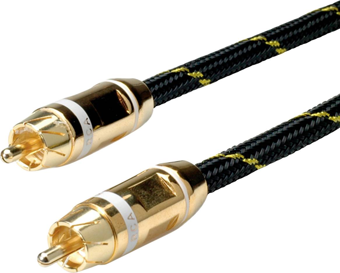 Roline audio priključni kabl 5,00 m višebojna muški RCA konektor 2342039