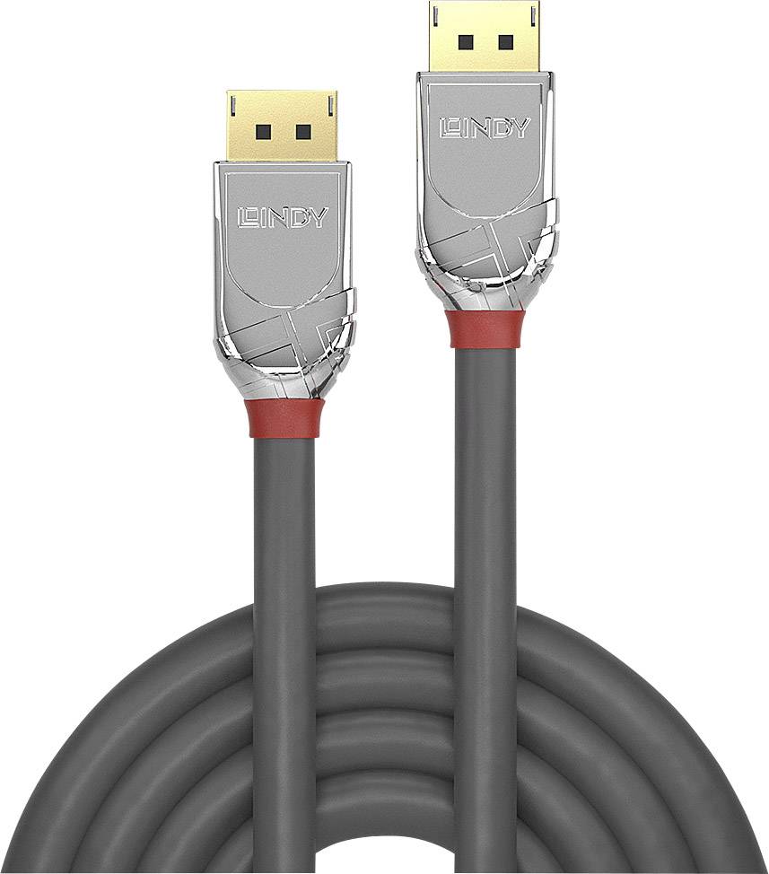 LINDY DisplayPort kabl 5,00 m siva