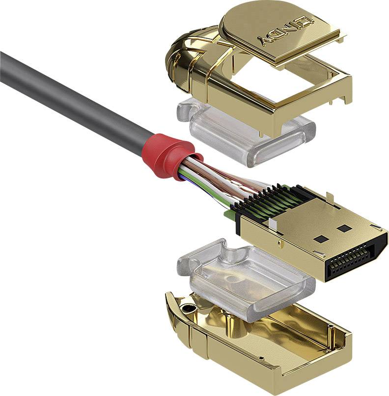 LINDY DisplayPort kabl 1,00 m siva